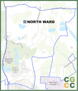Chelmsford Garden Community Ward Map showing North Ward
